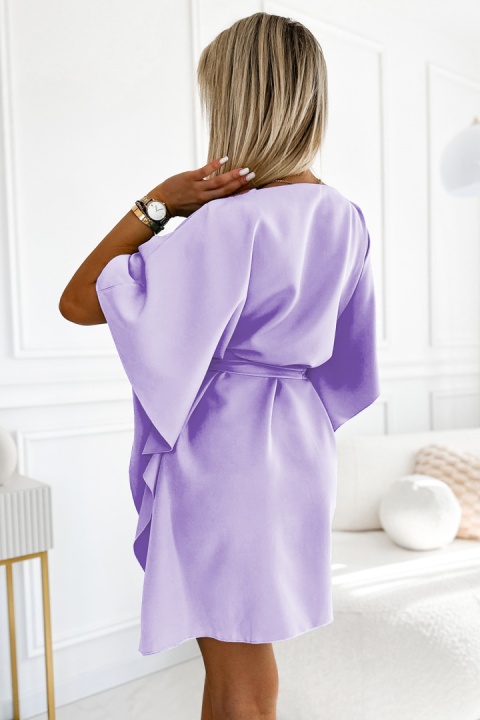 Elegancka sukienka wizytowa typu motyl kimono - Różowa Elegancka sukienka wizytowa typu motyl kimono - Różowa