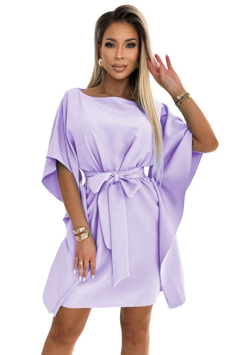 Elegancka sukienka wizytowa typu motyl kimono - Różowa Elegancka sukienka wizytowa typu motyl kimono - Różowa