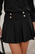 Spódniczka mini plisowana Czarna