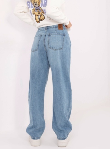 JASNONIEBIESKIE JEANSY DAMSKIE – BALLOON FIT