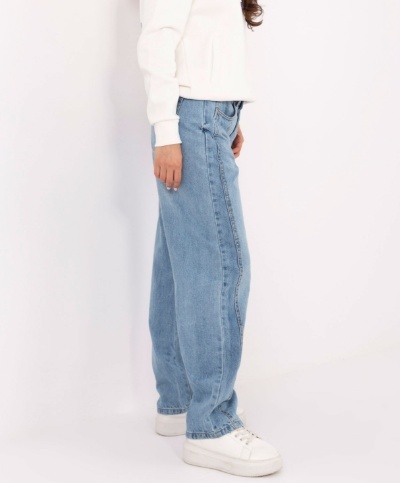 JASNONIEBIESKIE JEANSY DAMSKIE – BALLOON FIT