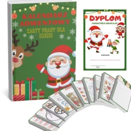 Kalendarz Adwentowy karty pracy do druku dla dzieci PDF + 10 BONUSÓW + DYPLOM